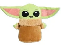 BARK Grogu dog toy XL in green and brown, designed for dogs to chew and play