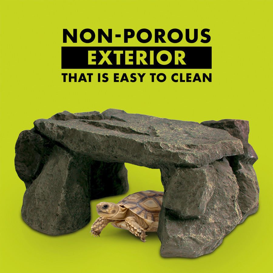 Zilla Shale Rock Den reptile habitat accessory.