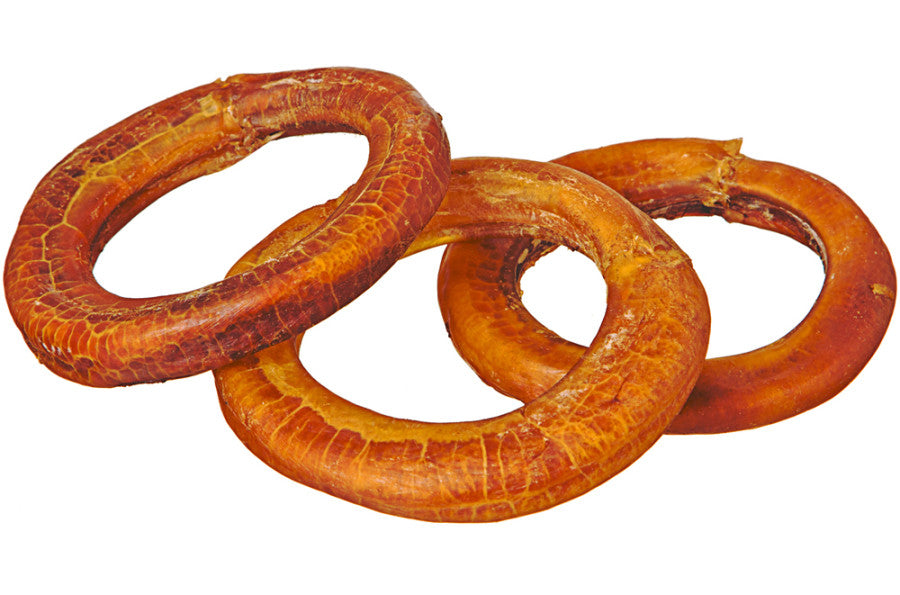 Redbarn bully rings dog chew made from natural ingredients for durable chewing enjoyment