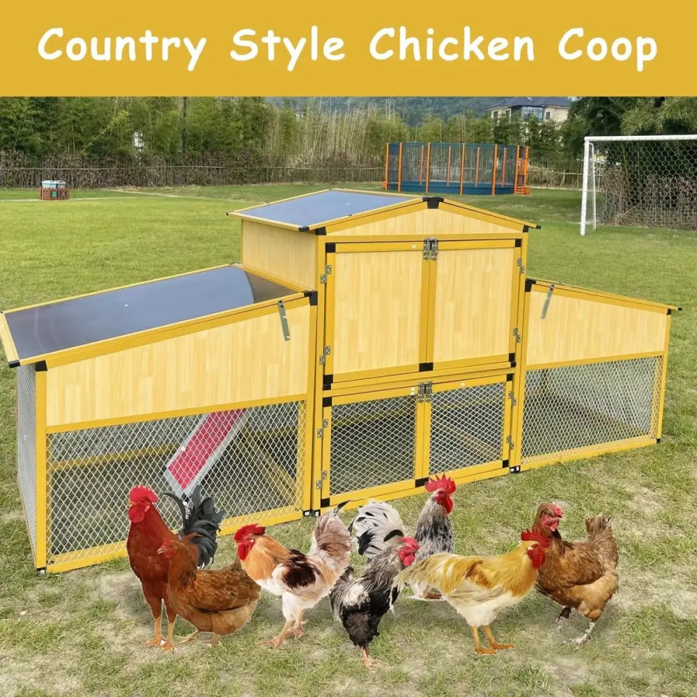 Talis - us Large Chicken Coop Poultry Cage with Nesting Box Run - Talis Us