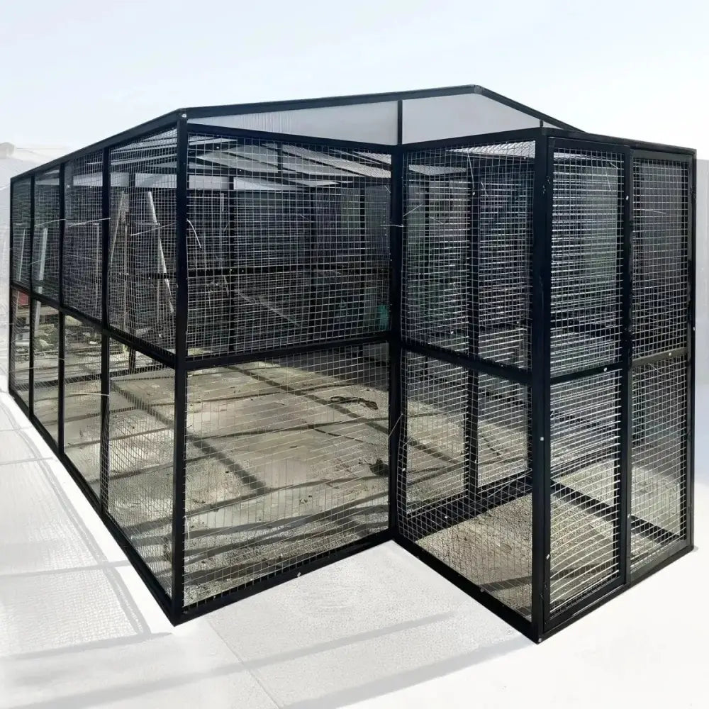 Talis - us Large Outdoor Bird Aviary Walk - In Iron Mesh Cage with Double Doors - Talis Us