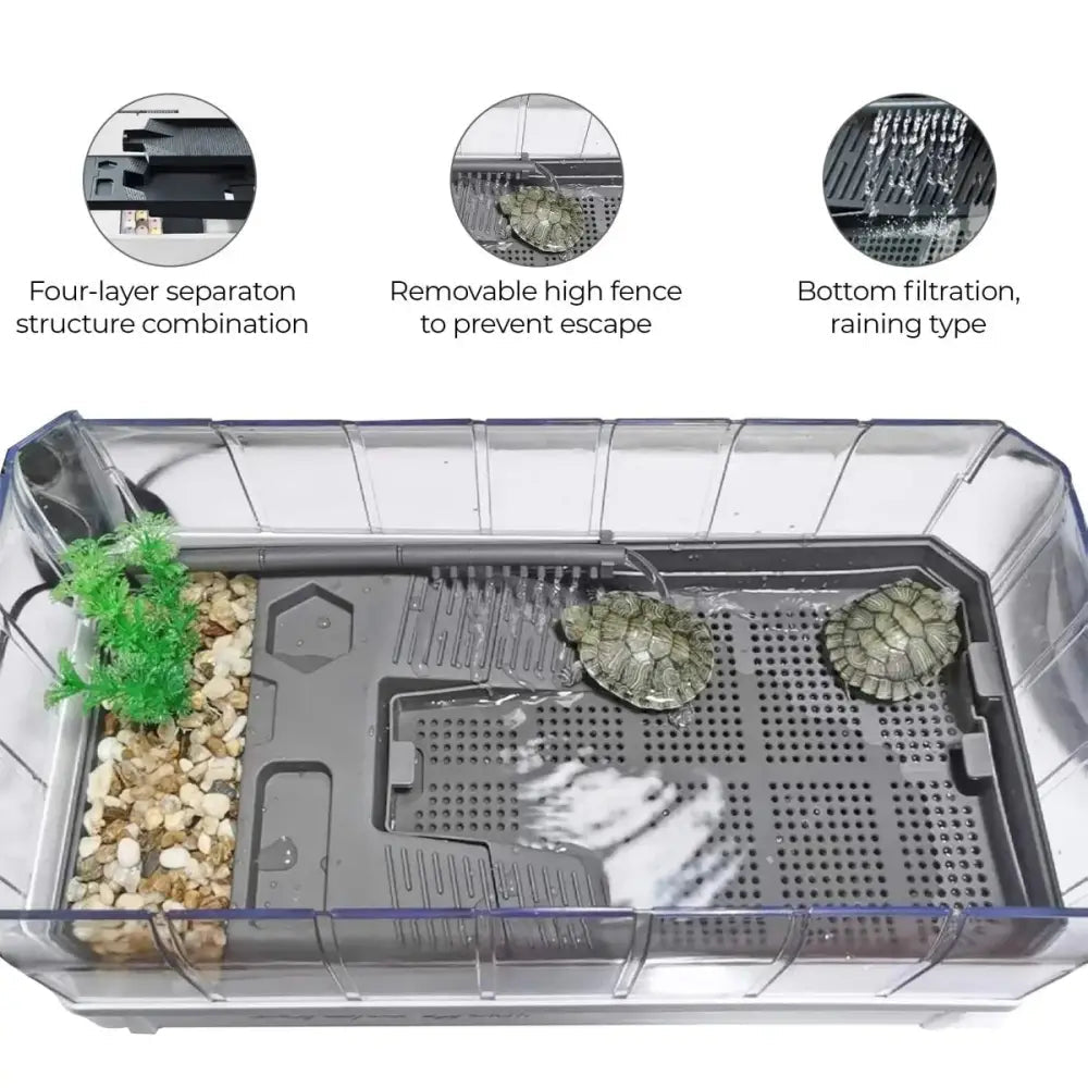 Talis - us Acrylic Aquatic Tortoise Aquarium Starter Kit - Talis Us