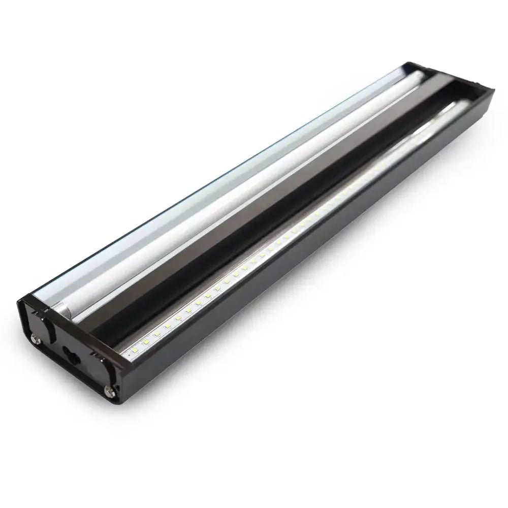 Talis - us Double Fixture with Arcadia Bulb and LED Bar HO T5 UVB Reptiles Aquarium Light Arboreal Terrarium Hood - Talis Us