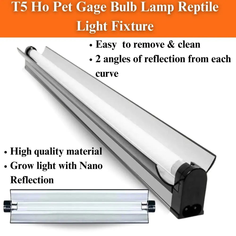 Talis - us Reptile Light Fixture with 10.0 UVB T5 HO Reptile Terrarium Lamp for Bearded Dragon Lizards and Tortoises - Talis Us