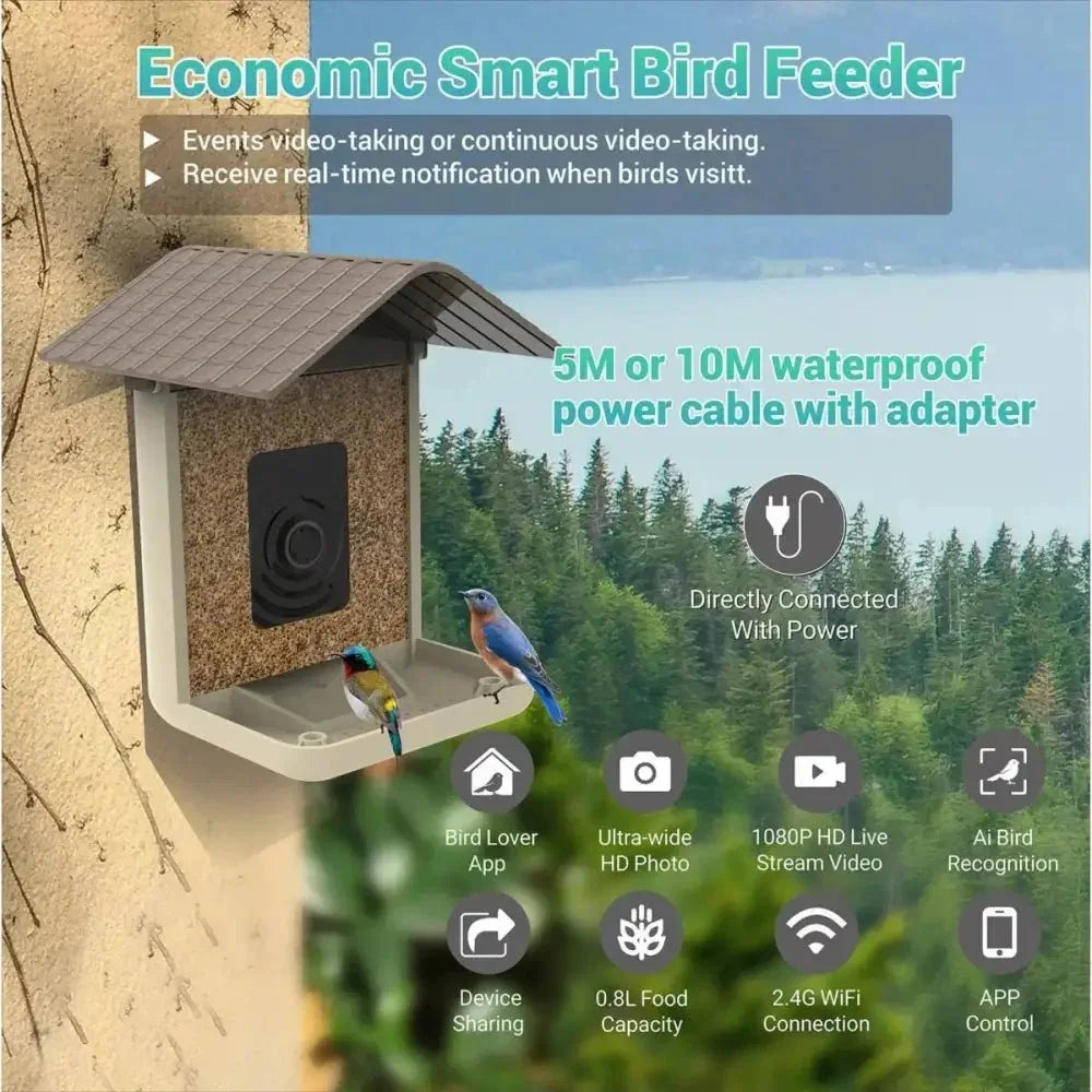 Talis - us Smart Bird Feeder Auto Capture Birds Videos & Motion Detection Wireless Camera - Talis Us