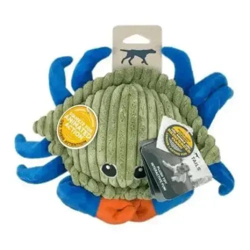 Tall Tails Animated Crab Dog Toy - Talis Us