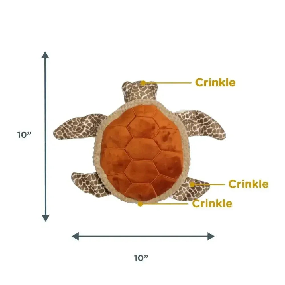 Tall Tails Animated Sea Turtle Dog Toy - Talis Us