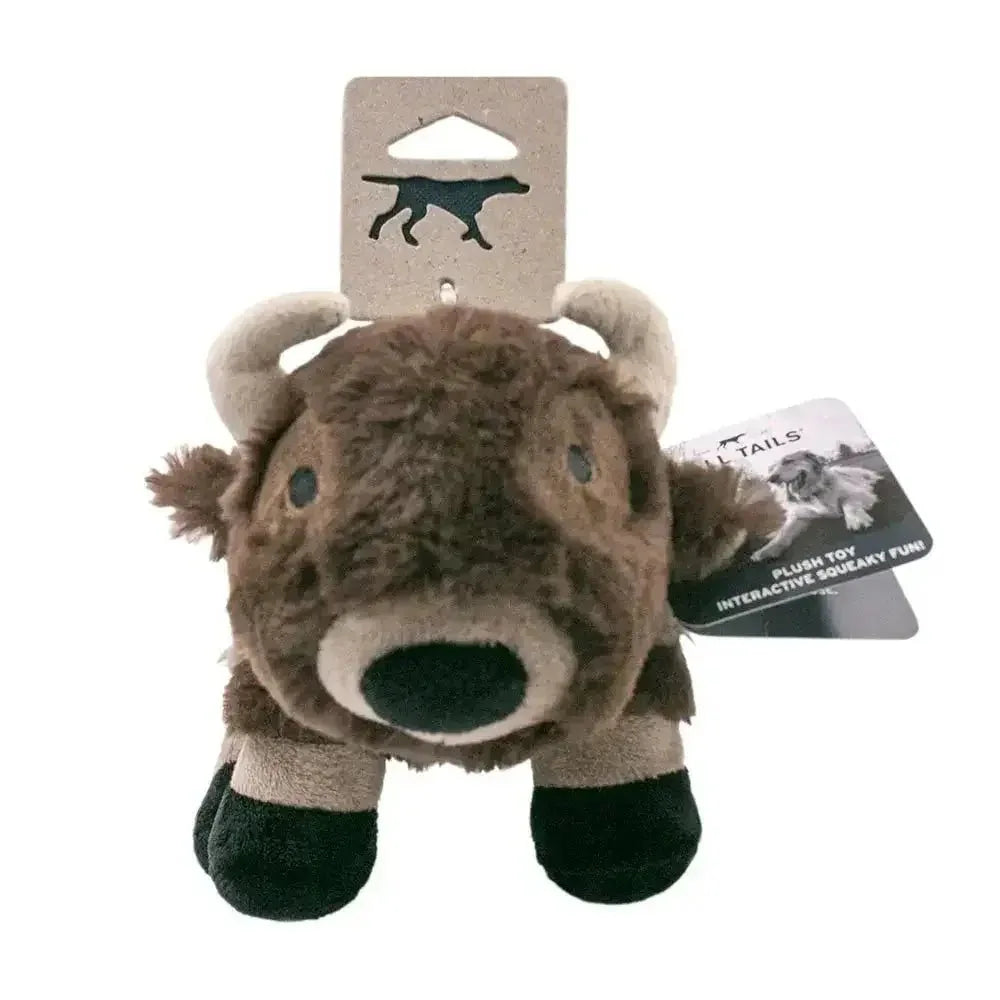 Tall Tails Buffalo With Squeaker Dog Toy 9" - Talis Us