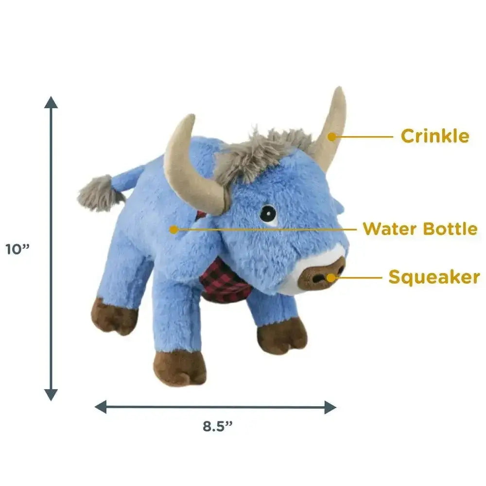Tall Tails Crunch Blue Ox Dog Toy 10" - Talis Us