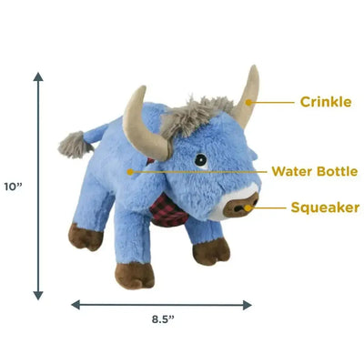 Tall Tails Crunch Blue Ox Dog Toy 10" - Talis Us