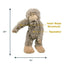 Tall Tails Stuffless Big Foot Dog Toy with Squeaker 20" - Talis Us