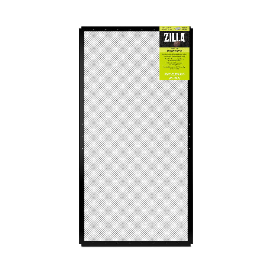 Enhance Your Reptile Habitat with the Zilla Solid Screen Cover - Black