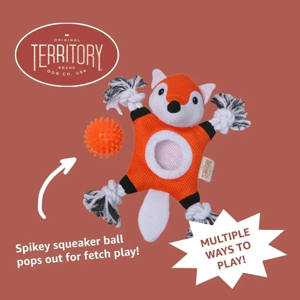 Territory 2 in 1 No Stuffing Removable Fetch Ball Tug Dog Toy - Talis Us