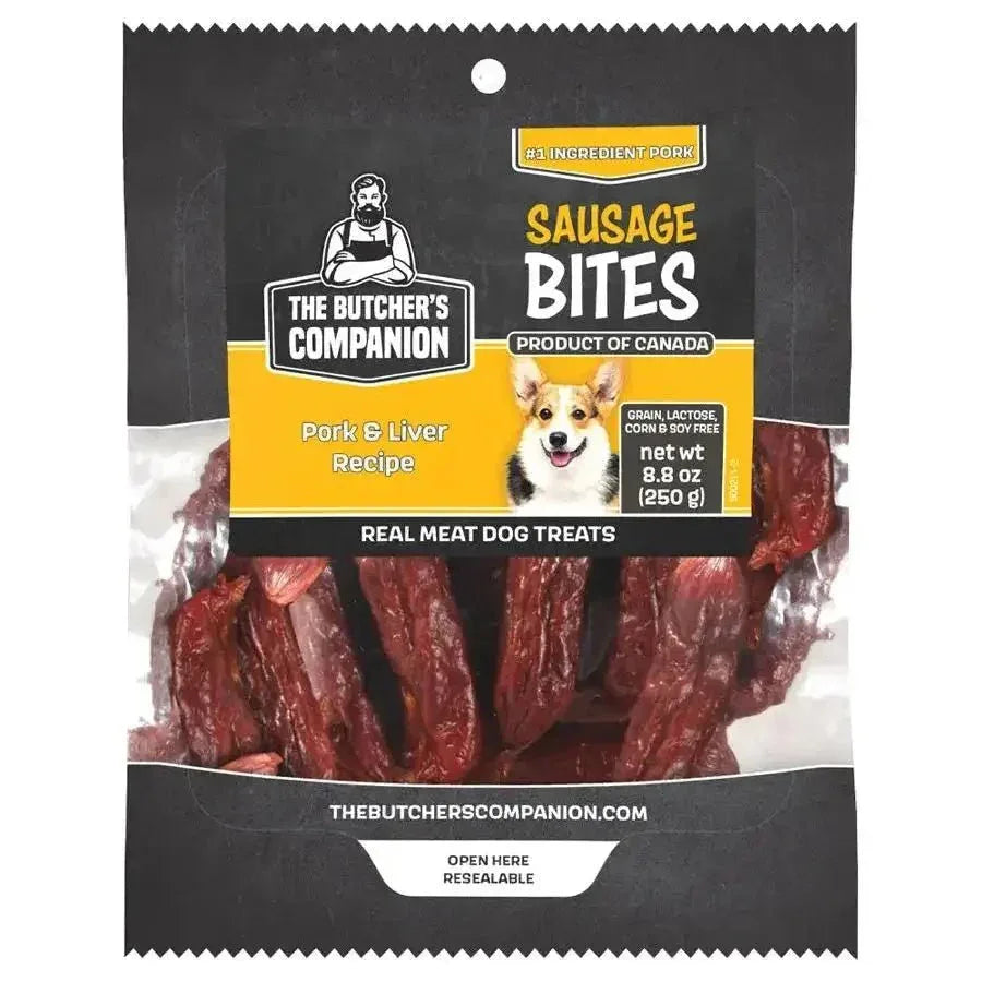 The Butcher's Companion Dog Treats Pork & Liver Recipe Sausage 8.8oz - Talis Us