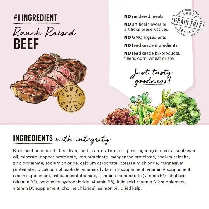 The Honest Kitchen Butcher Block Pate: Beef, Lamb & Spring Veggies Pate Wet Dog Food 6/10.5oz - Talis Us