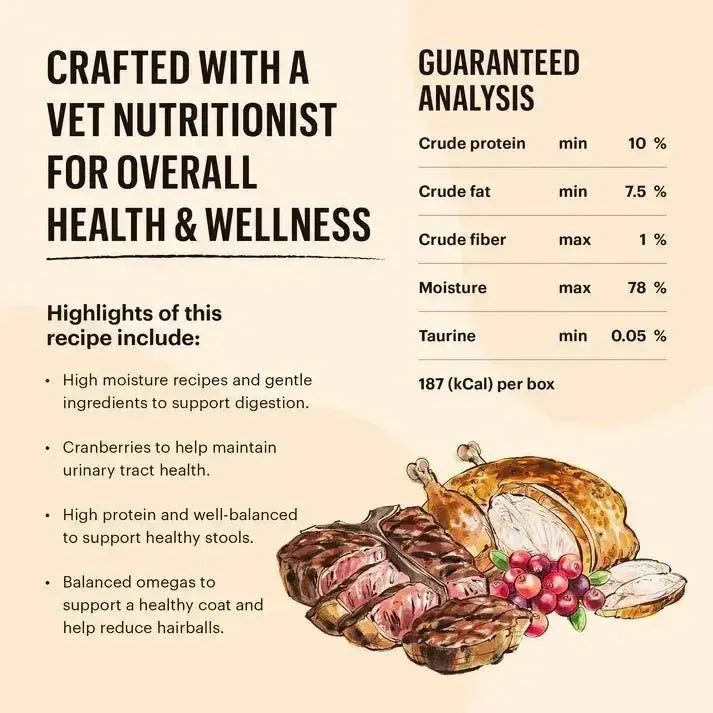 The Honest Kitchen Cate Grain Free Beef & Chicken Pate Wet Cat Food 12/5.5oz - Talis Us