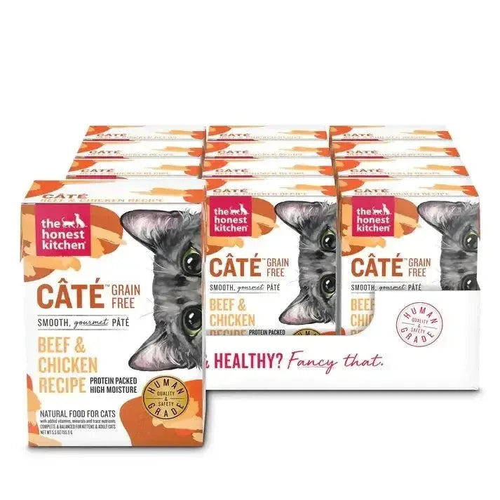 The Honest Kitchen Cate Grain Free Beef & Chicken Pate Wet Cat Food 12/5.5oz - Talis Us