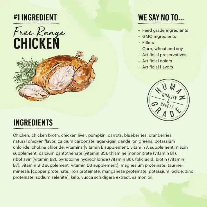 The Honest Kitchen Cate Grain Free Chicken Pate Wet Cat Food 12/5.5oz - Talis Us