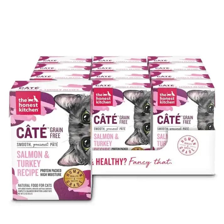 The Honest Kitchen Cate Grain Free Salmon & Turkey Pate Wet Cat Food 12/5.5oz - Talis Us