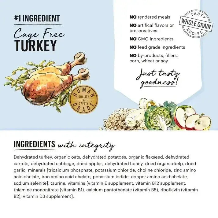 The Honest Kitchen Dehydrated Whole Grain Turkey Recipe Dog Food - Talis Us