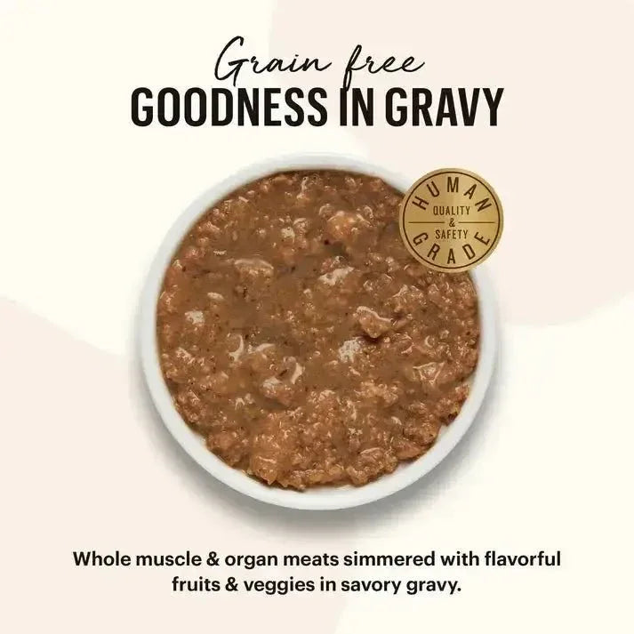 The Honest Kitchen Grain Free Minced Chicken & Salmon in Bone Broth Gravy Wet Cat Food 12/5.5oz - Talis Us