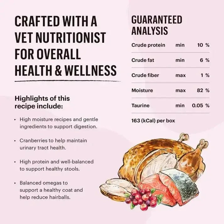 The Honest Kitchen Grain Free Minced Chicken & Salmon in Bone Broth Gravy Wet Cat Food 12/5.5oz - Talis Us
