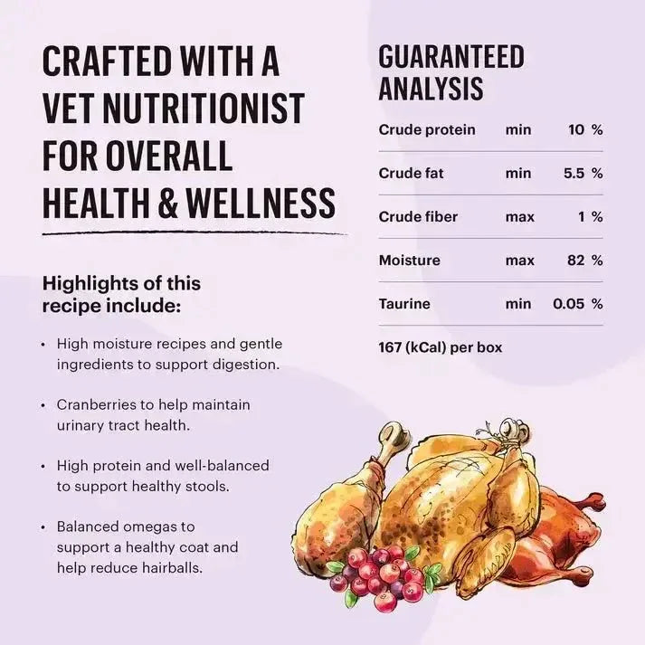 The Honest Kitchen Grain Free Minced Turkey, Chicken & Duck Recipe in a Bone Broth Gravy Wet Cat Food 12/5.5oz - Talis Us