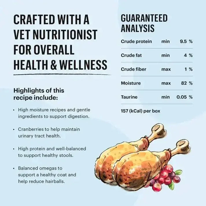 The Honest Kitchen Grain Free Minced Turkey in Bone Broth Gravy Wet Cat Food - Talis Us