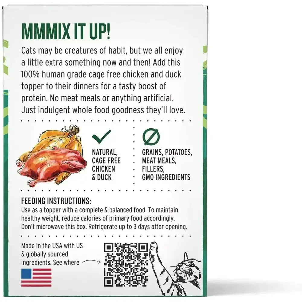 The Honest Kitchen Mmmixers Human Grade Chicken & Duck Cat Food Toppers 12/5.5oz - Talis Us