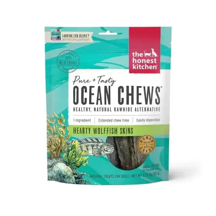 The Honest Kitchen Ocean Chews Hearty Wolffish Skins Dog Treats - Talis Us