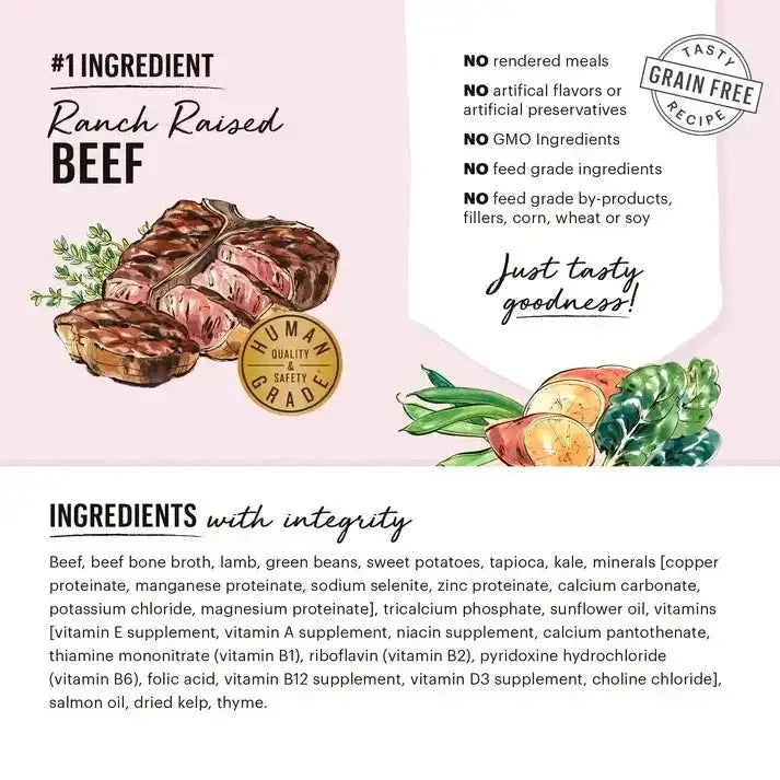 The Honest Kitchen One Pot Stews: Braised Beef & Lamb Stew with Green Beans & Sweet Potatoes Wet Dog Food 6/10.5oz - Talis Us