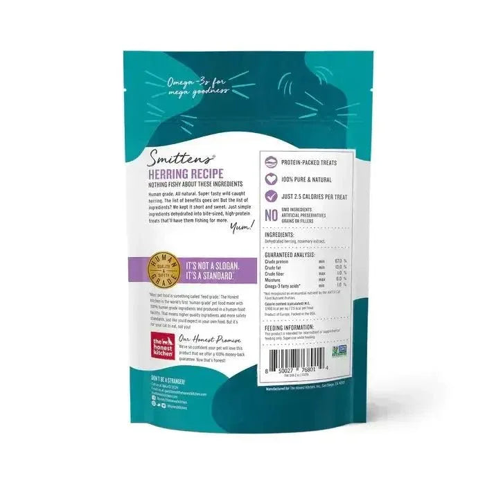 The Honest Kitchen Smittens Bites Simply Dehydrated Herring Recipe Natural Treats for Cats 2oz - Talis Us