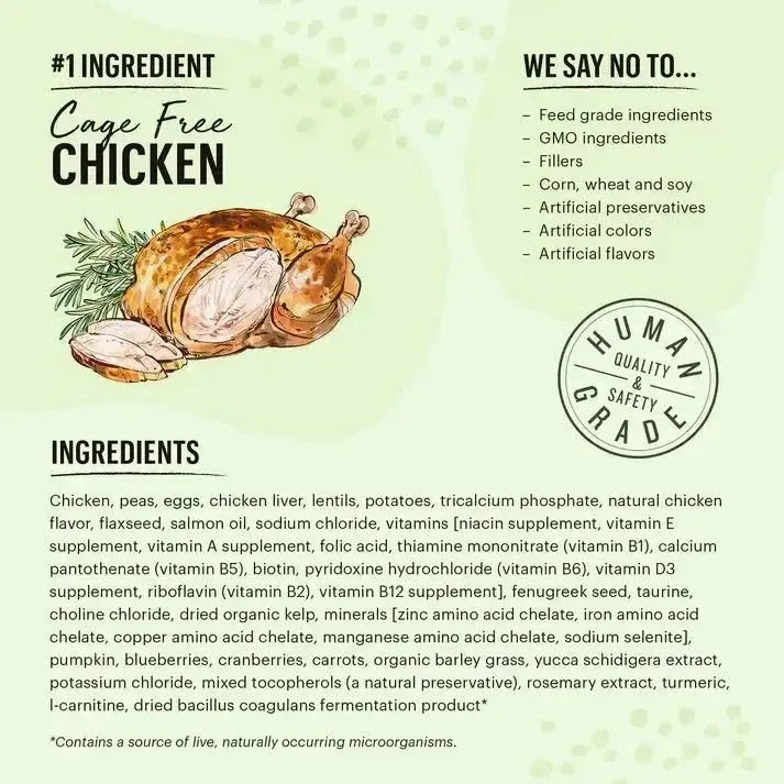 The Honest Kitchen Whole Food Clusters Grain Free Chicken Dry Cat Food - Talis Us