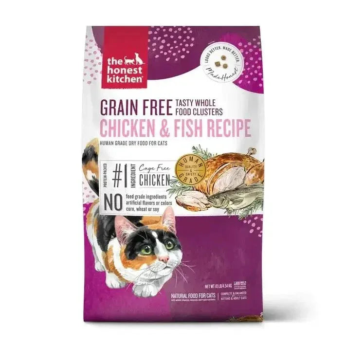 The Honest Kitchen Whole Food Clusters Grain Free Chicken & Fish Dry Cat Food - Talis Us