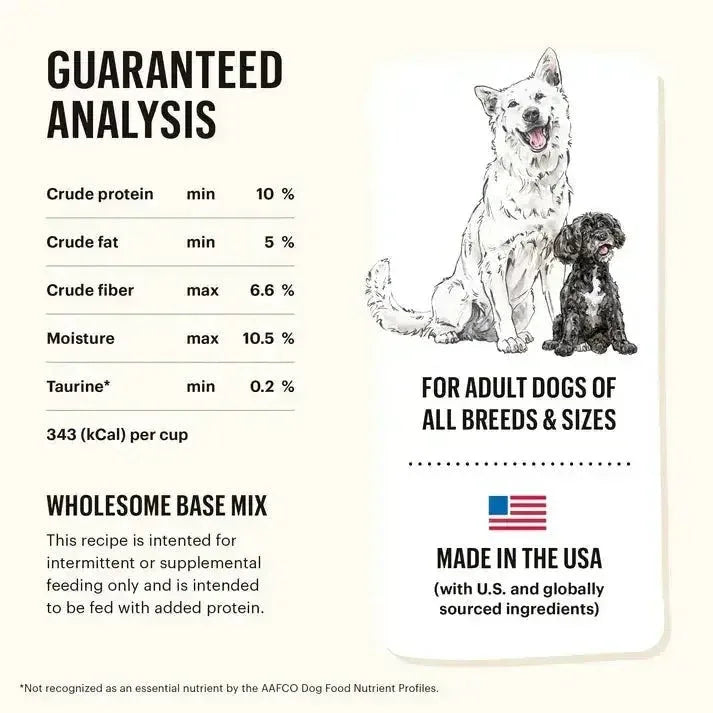 The Honest Kitchen Whole Grain, Veggie & Fruit Base Mix Dehydrated Dog Food - Talis Us
