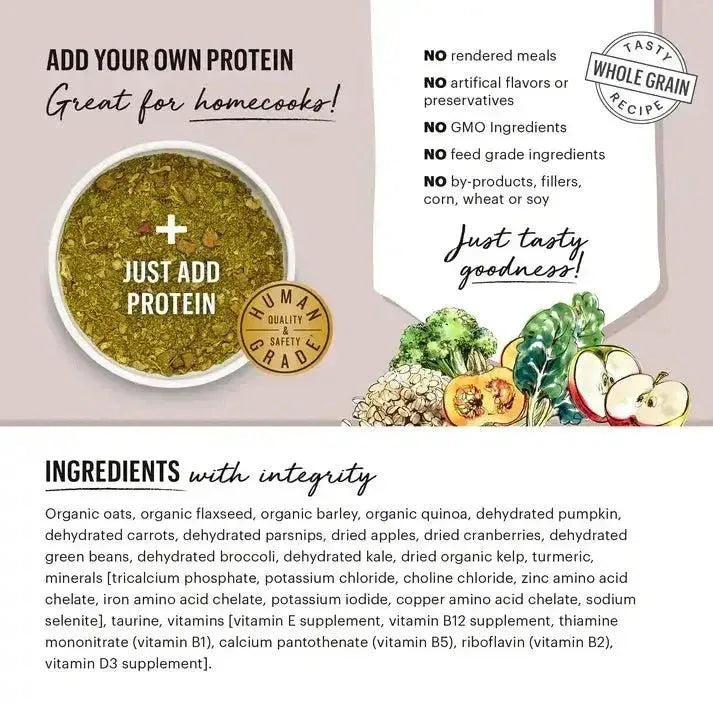 The Honest Kitchen Whole Grain, Veggie & Fruit Base Mix Dehydrated Dog Food - Talis Us