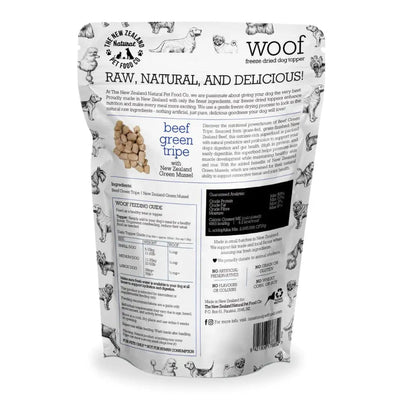 The New Zealand Natural Pet Food Co Woof Beef Green Tripe Dog Food Topper 6.3oz - Talis Us