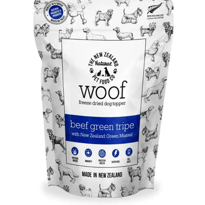 The New Zealand Natural Pet Food Co Woof Beef Green Tripe Dog Food Topper 6.3oz - Talis Us