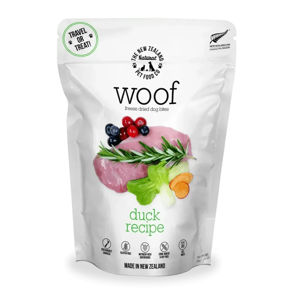 The New Zealand Natural Pet Food Co Woof Duck Freeze Dried Dog Food - Talis Us