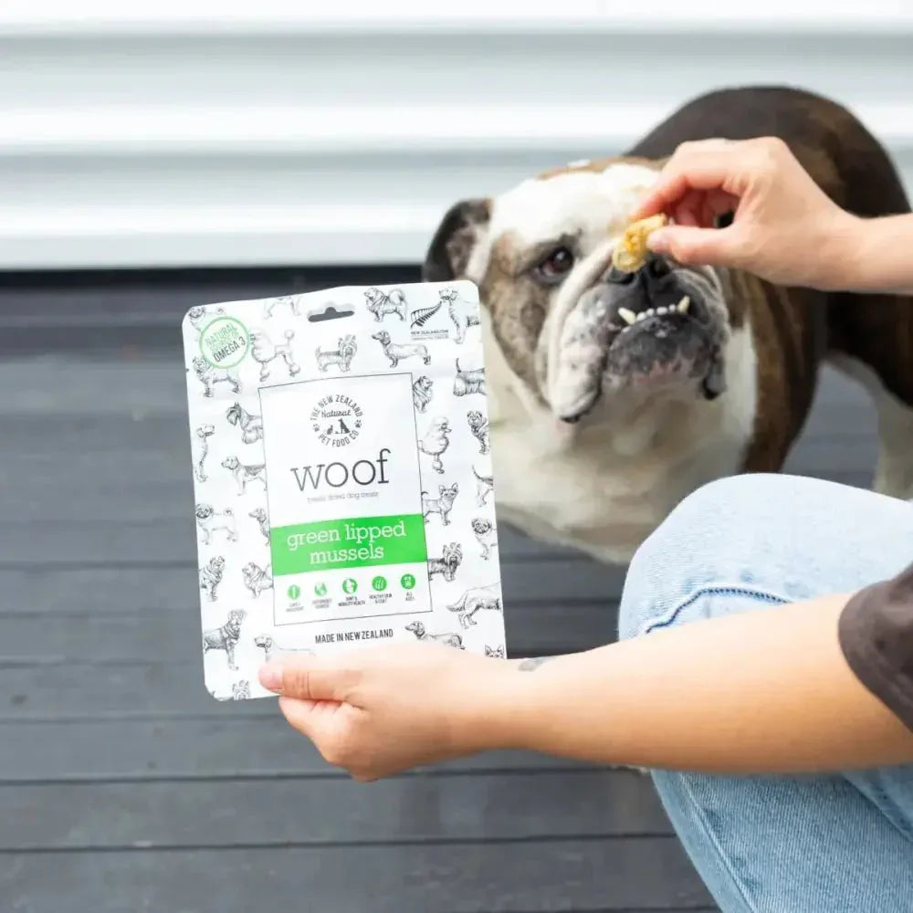 The New Zealand Natural Pet Food Co Woof Green Mussel Dog Treats 1.76oz - Talis Us