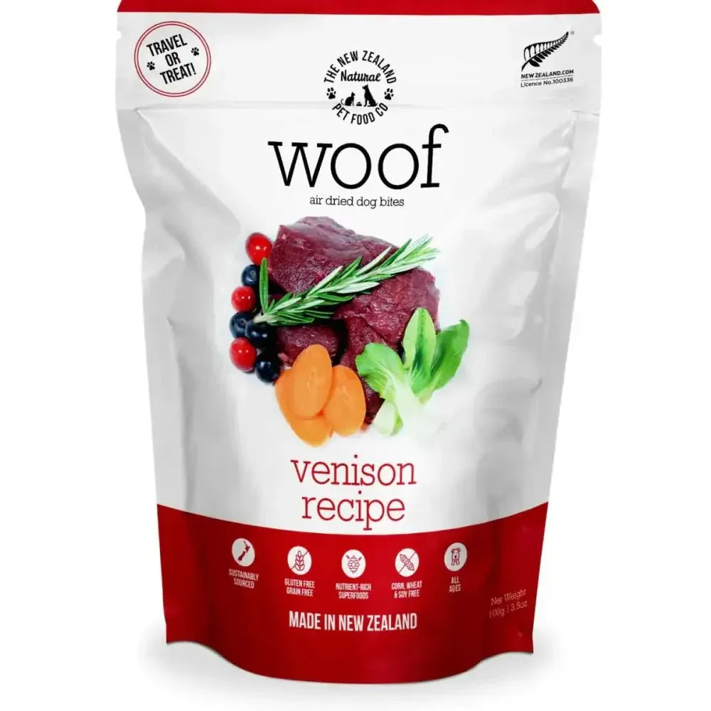 The New Zealand Natural Pet Food Co Woof Venison Air Dried Dog Food - Talis Us
