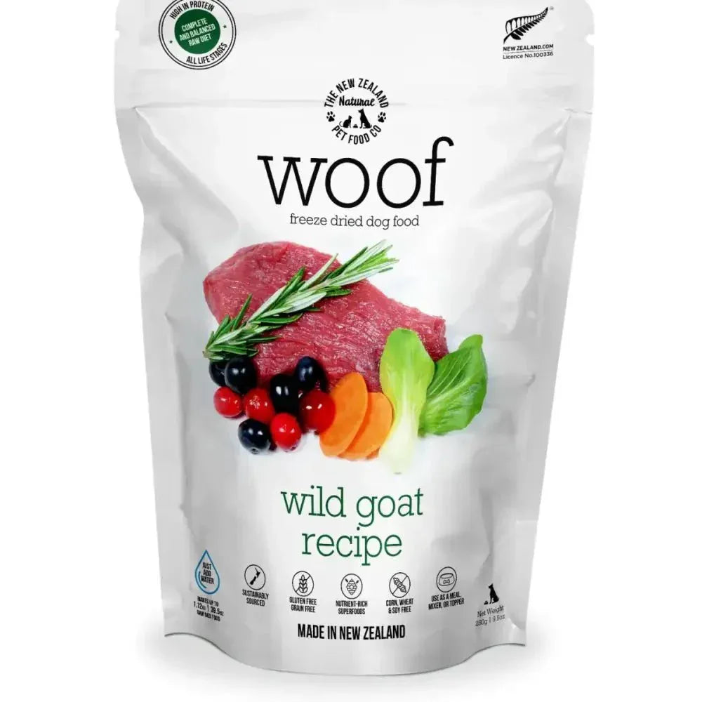 The New Zealand Natural Pet Food Co Woof Wild Goat Freeze Dried Dog Food - Talis Us