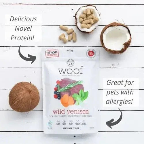 The New Zealand Natural Pet Food Co Woof Wild Venison Freeze Dried Dog Food - Talis Us