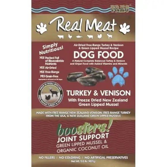 The Real Meat Company Air - Dried Turkey Venison with Mussels Dog Food 2lb - Talis Us