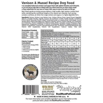 The Real Meat Company Air - Dried Venison with Mussels Dog Food 2lb - Talis Us
