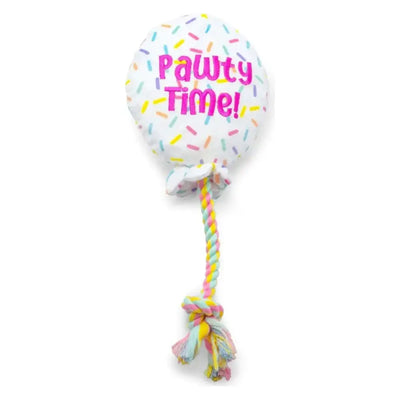ThoozyPet Birthday Balloon Plush Dog Toy with Rope 7" - Talis Us
