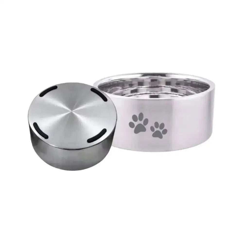 ThoozyPet Double Wall Dog & Cat Bowl with Paws - Talis Us