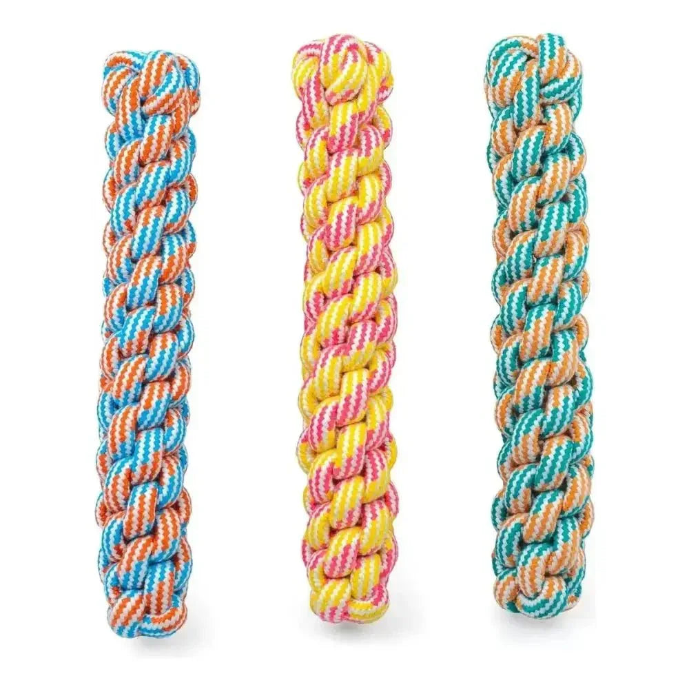 ThoozyPet Knotted Fetch Stick Rope Dog Toy 12.5" - Talis Us