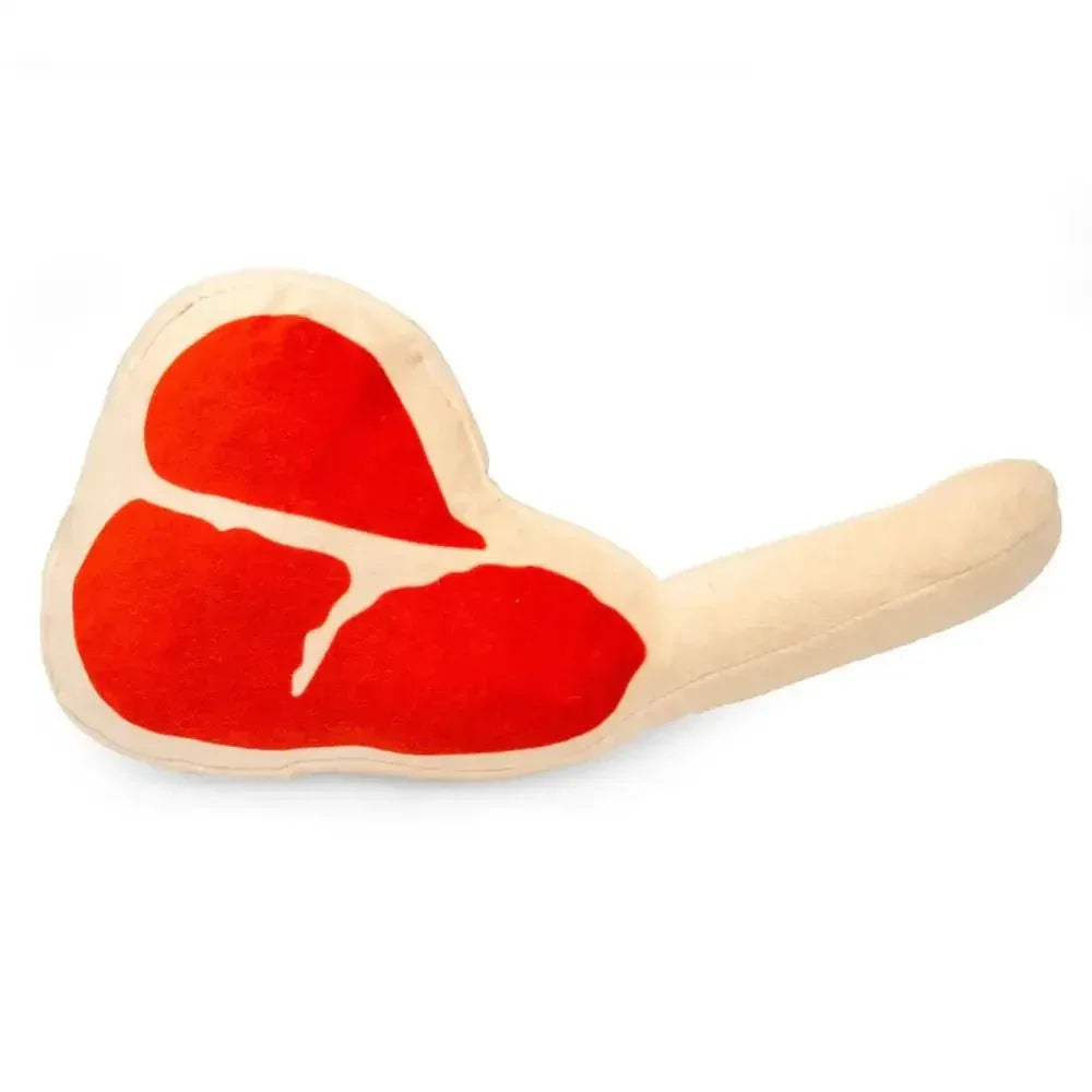 ThoozyPet TBone Steak Dog Toy - Fun & Chewable Plush 10” - Talis Us
