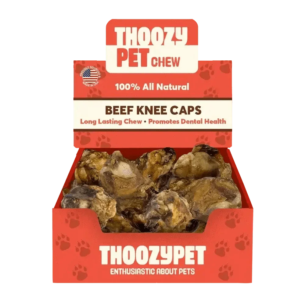 ThoozyPet USA - Sourced Beef Knee Cap Bone Dog Chews 25ct - Talis Us